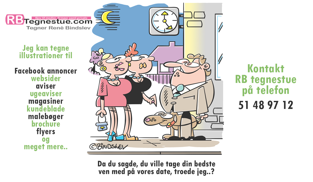 Dagens vits fra RB tegnestue - Tegner René Bindslev